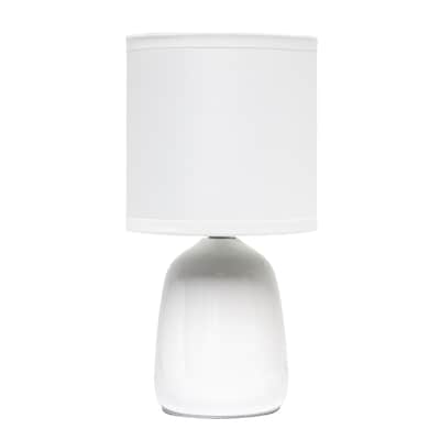 Simple Designs Table Lamp, Off White (LT1134-OFF)