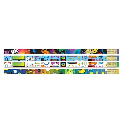 Musgrave Pencil Company Game On Wooden Pencil, #2 Medium Lead, 12 Pencils/Pack, 6/Packs (MUS2602D-6)