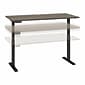 Bush Business Furniture Move 60 Series 60"W Electric Height Adjustable Standing Desk, Modern Hickory/Black (M6S6030MHBK)