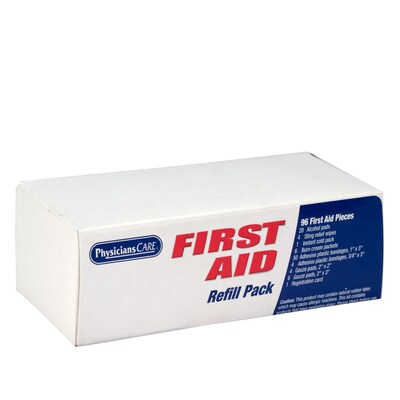 PhysiciansCare 95-Piece First Aid Kit for Up to 25 People, Refill Pack (40001)