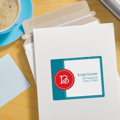 Avery Print-to-the-Edge Color Laser Shipping Labels, 3" x 3-3/4", White, 150 Labels/Pack (6874)