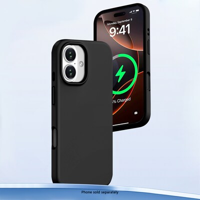 SaharaCase Venture Series MagSafe Compatible Phone Case for iPhone 17, Shock Absorbing, Scorpion Black (CP00917)