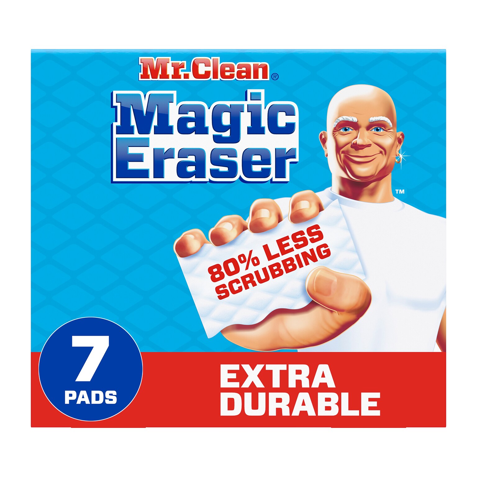 Mr. Clean Magic Eraser Extra Durable White Scouring Pad, 7/Pack (69522)