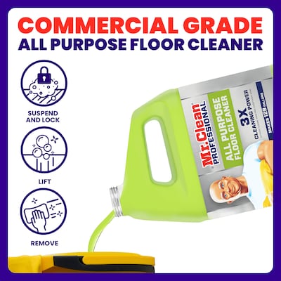 Mr. Clean Professional All Purpose Floor Cleaner, Lemon Scent, 1 Gallon (02621)