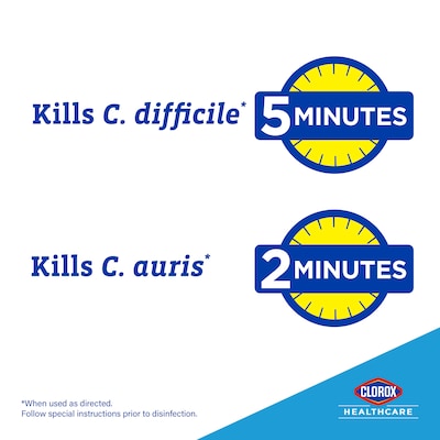 Clorox Healthcare Spore Defense Cleaner Disinfectant, Closed System Refill Bottle, 128 Fl Oz, 4/Pack  (32122)