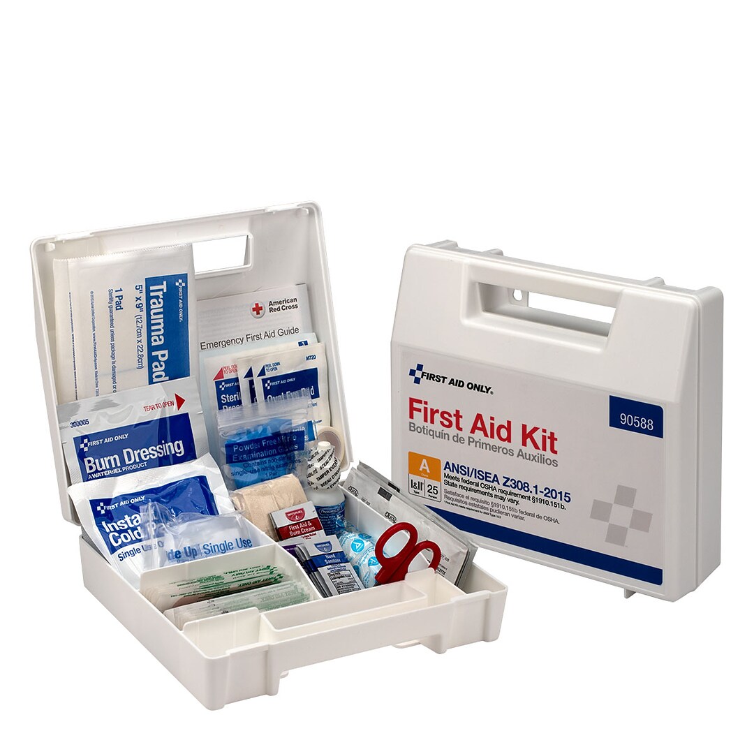 First Aid Only 89 pc. First Aid Kit for 25 (90588) | Quill.com