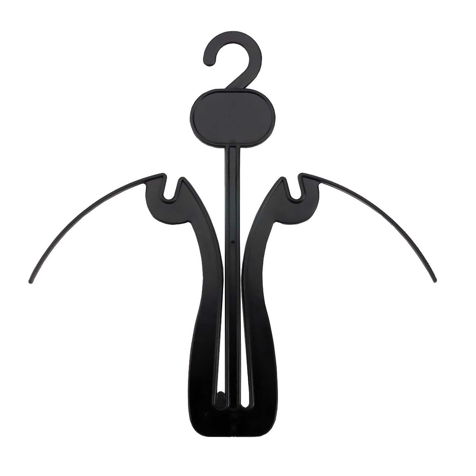 Nahanco 7 1/4 Plastic Sandal Hanger, Black, 500/Carton (SHOE1)