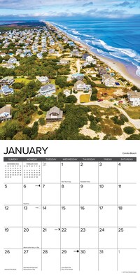 2025 Willow Creek Outer Banks 12" x 12" Monthly Wall Calendar (44308)