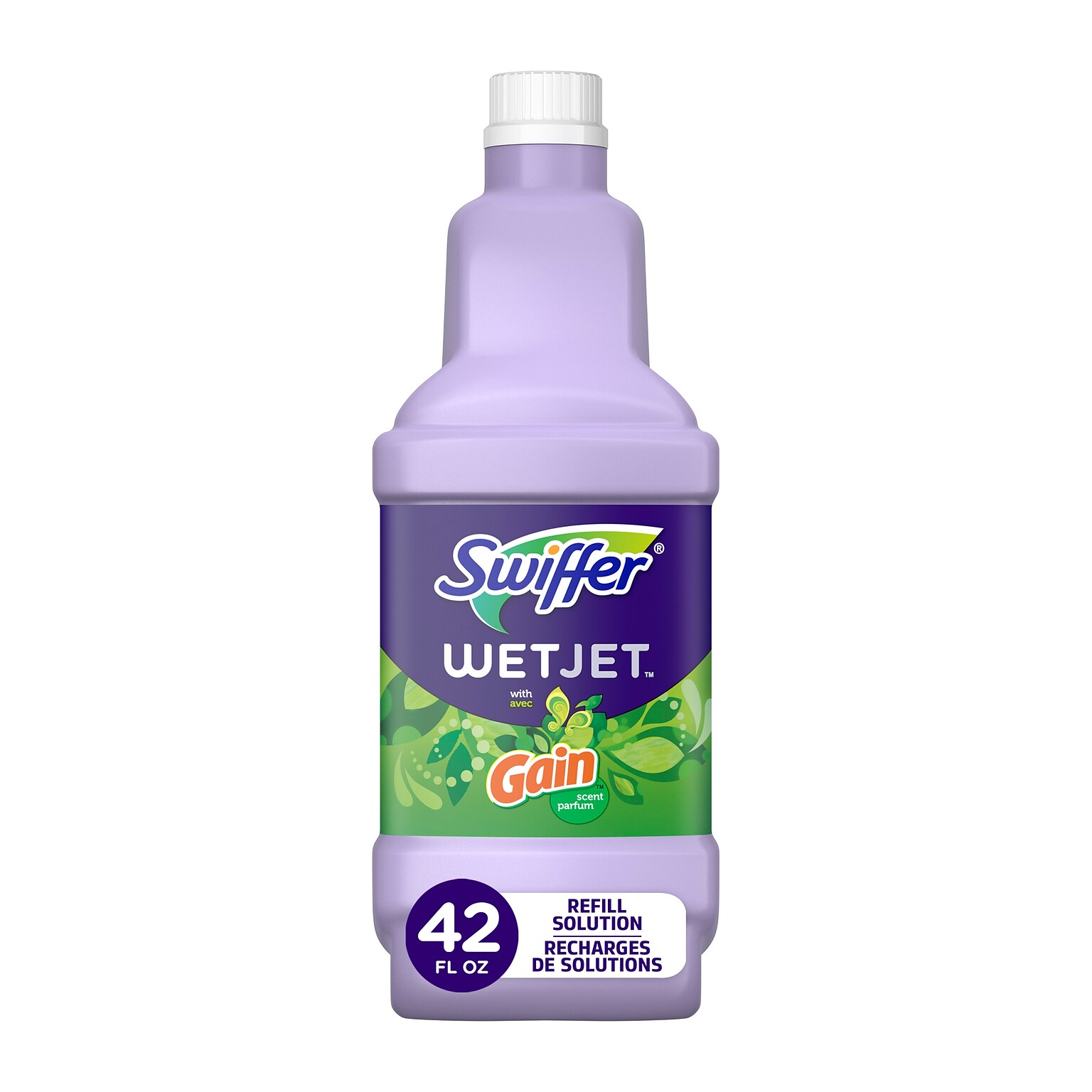 Swiffer WetJet Floor Cleaner & Restorer Refill, Gain Scent, 42.2 oz. (83061)