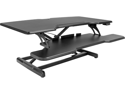 Mount-It! 38W Electric Rectangular Adjustable Standing Desk Converter, Black (MI-8010)