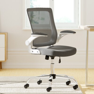 Serta Works Creativity Mesh Back Polyester Computer and Desk Chair, Gray (CHR10023B)