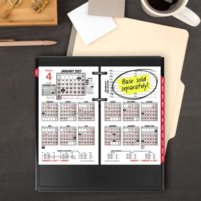 2027 AT-A-GLANCE Burkharts Day Counter 7.5 x 4.5 Daily Calendar Refill Pages, White/Black (E712-50-27)