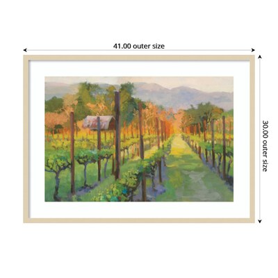 Amanti Art Silverado Afternoon Landscape by Christine Debrosky Wood Framed Wall Art Print, 41" x 30" (A42675643532)