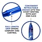 BIC Gel-ocity Quick Dry Retractable Gel Pen, Medium Point, 0.7 mm, Blue Ink, 12/Pack (RGLCG11-BLU)