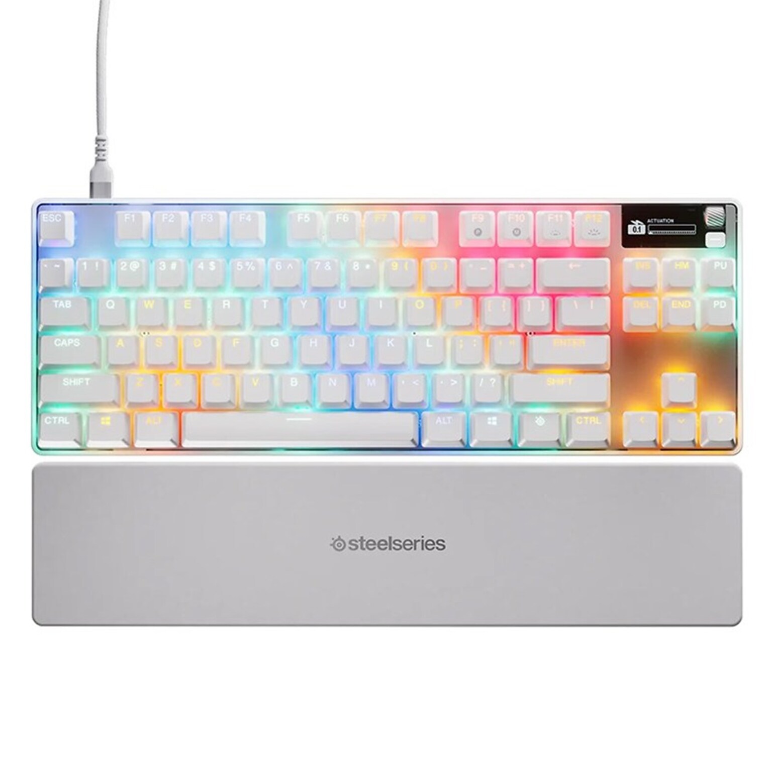 SteelSeries Apex Pro TKL Gen 3 Wired Gaming Keyboard, White (64898)