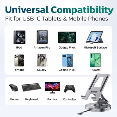 Purely L135 Docking Station for Devices up to 13", Silver (PDSL135)
