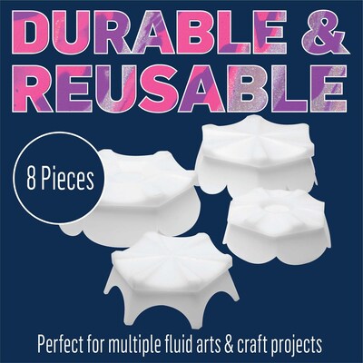 FolkArt Drizzle Volcano Pour Tool Set, 8/Pack, 3 Packs/Bundle (FLK50434-3)
