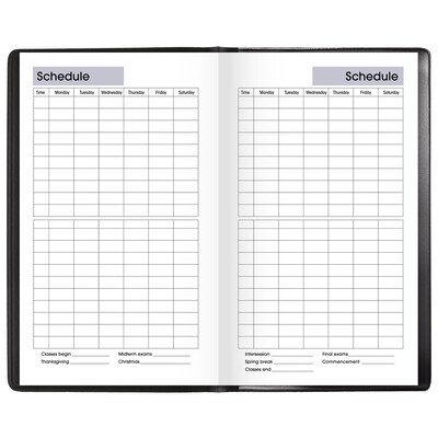 2026-2027 AT-A-GLANCE DayMinder 3.5" x 6" Academic Weekly Planner, Black (AY48-00-27)