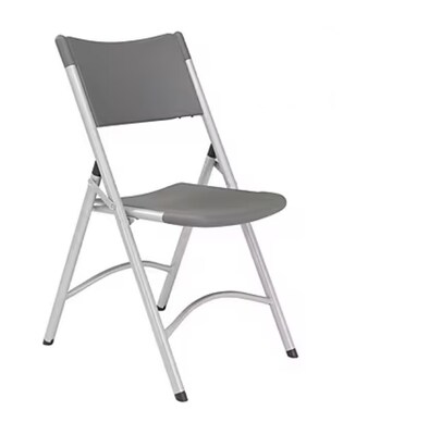 NPS 600 Series Heavy Duty Plastic Folding Chair, Charcoal Slate, 100 Pack (620/100)