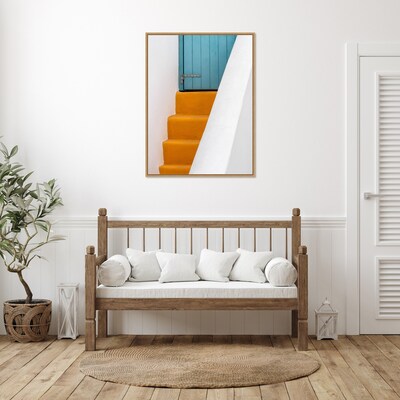 Amanti Art stairs by Markus Auerbach Framed Canvas Wall Art Print, 32" x 42" (A42678027507)