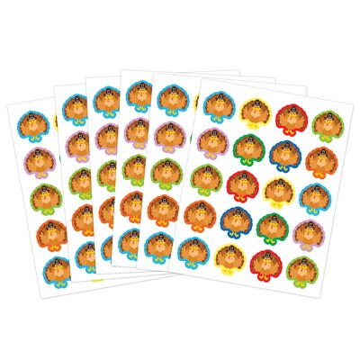 Teacher Created Resources Turkeys Stickers, 72/Pack, 12 Packs/Bundle (TCR6943-12)
