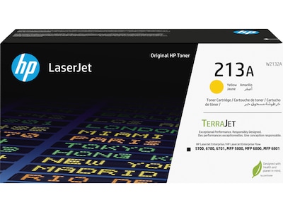 HP 213A Yellow Standard Yield Toner Cartridge (W2132A)