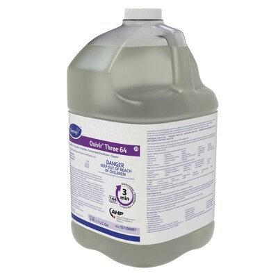 Diversey Oxivir Three 64 Disinfecting Cleaner and Deodorizer, 1 gal., 4/Carton (101106001)
