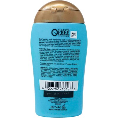 OGX Argan Oil Of Morocco Conditioner, 3 oz Bottle, 6 Bottles/Bag, 20 Bags/Carton