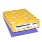 Astrobrights 65 lb. Cardstock Paper, 8.5" x 11", Venus Violet, 250 Sheets/Pack (WAU22091)