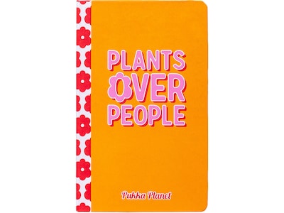 Pukka Pad Plants Over People Notebook, 5.28 x 8.46, Wide-Ruled, 96 Sheets, Orange (9705-SPP)