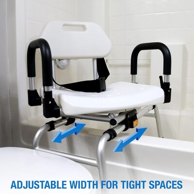 Rotating Sliding Transfer Bench w/Scrub Brush
