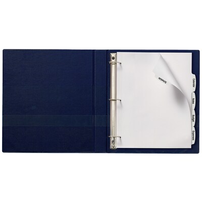 Avery Big Tab Printable Paper Dividers with White Labels, 5 Tabs, 20 Sets/Pack (11434)