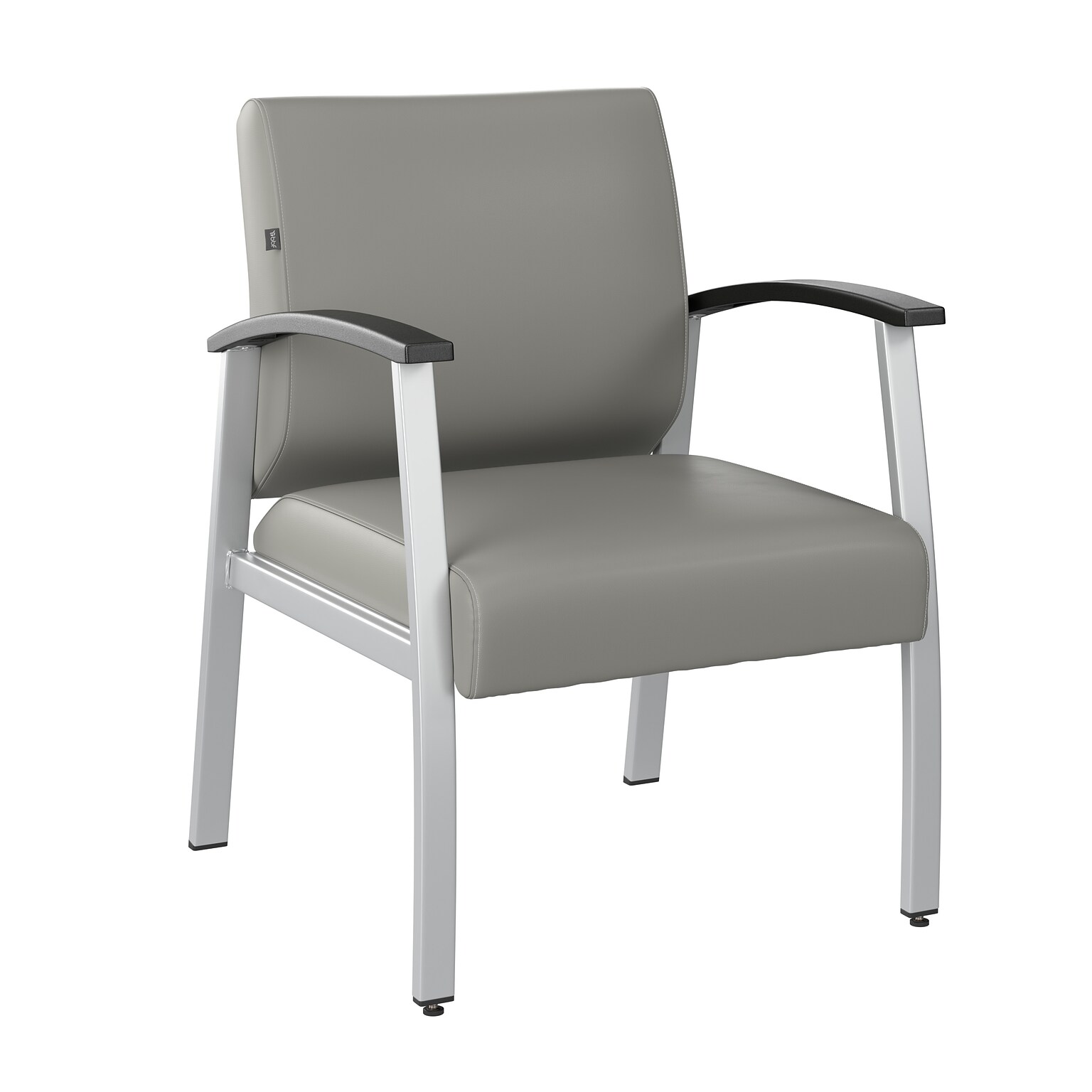 Bush Business Furniture Arrive Vinyl Guest Chair, Light Gray (CH3901GVL-03)