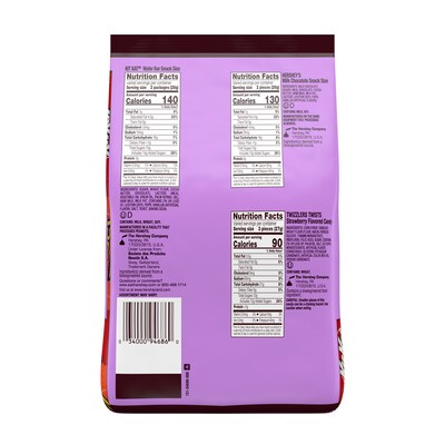 Hersheys Snack Size Assorted Flavored Candy Party Pack, 26.9 oz. (34000946860)