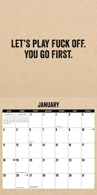 2026 Willow Creek F*CK IT 12" x 12" Monthly Wall Calendar (51078)