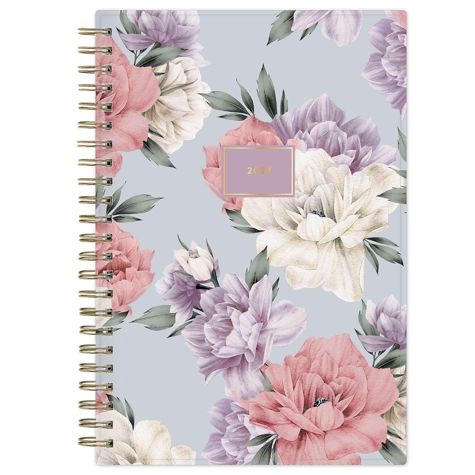 2027 Blue Sky Tula 5 x 8 Calendar Year Weekly & Monthly Planner, Plastic Cover (143974-27)
