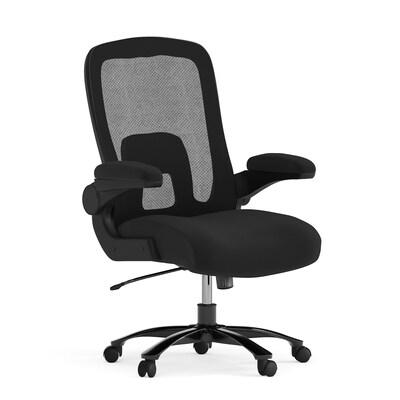 Flash Furniture Hercules Ergonomic Fabric/Mesh Swivel Big & Tall Executive Office Chair, Black (BT20180)