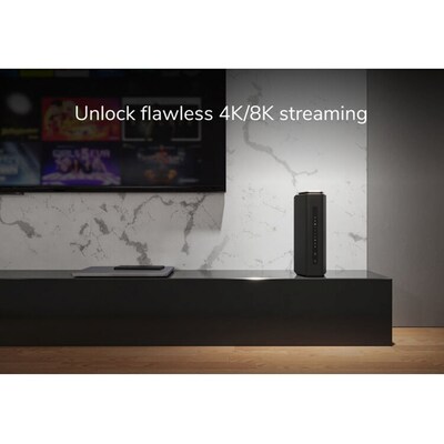 Netgear Nighthawk RS600 802.11be 18000Mbps Tri-Band MU-MIMO WiFi 7 Gaming Router, Black (RS600-100NAS)
