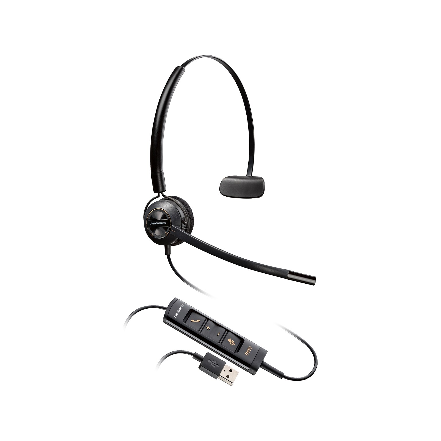 Poly EncorePro 545 Mono On Ear Headset, USB-A (783R4AA)