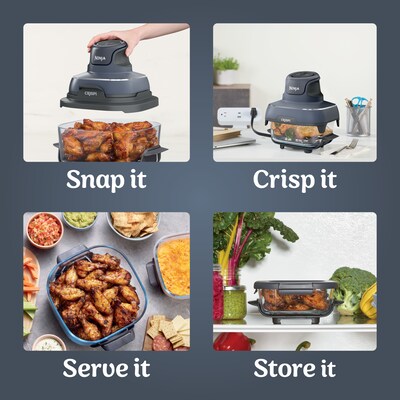 Ninja Crispi Portable Glass Air Fryer Cooking System (FN101GY)