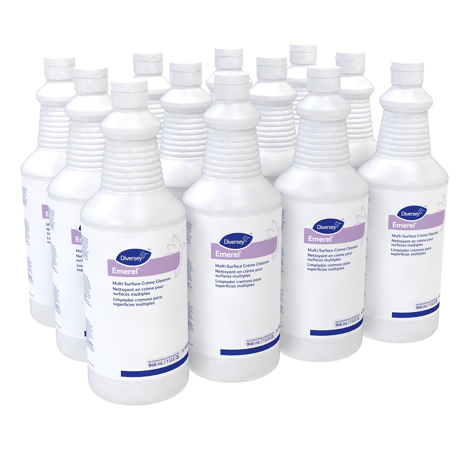 Diversey Emerel All-Purpose Cream Cleaner, Fresh Scent, 32 oz., 12/Carton (94995295)