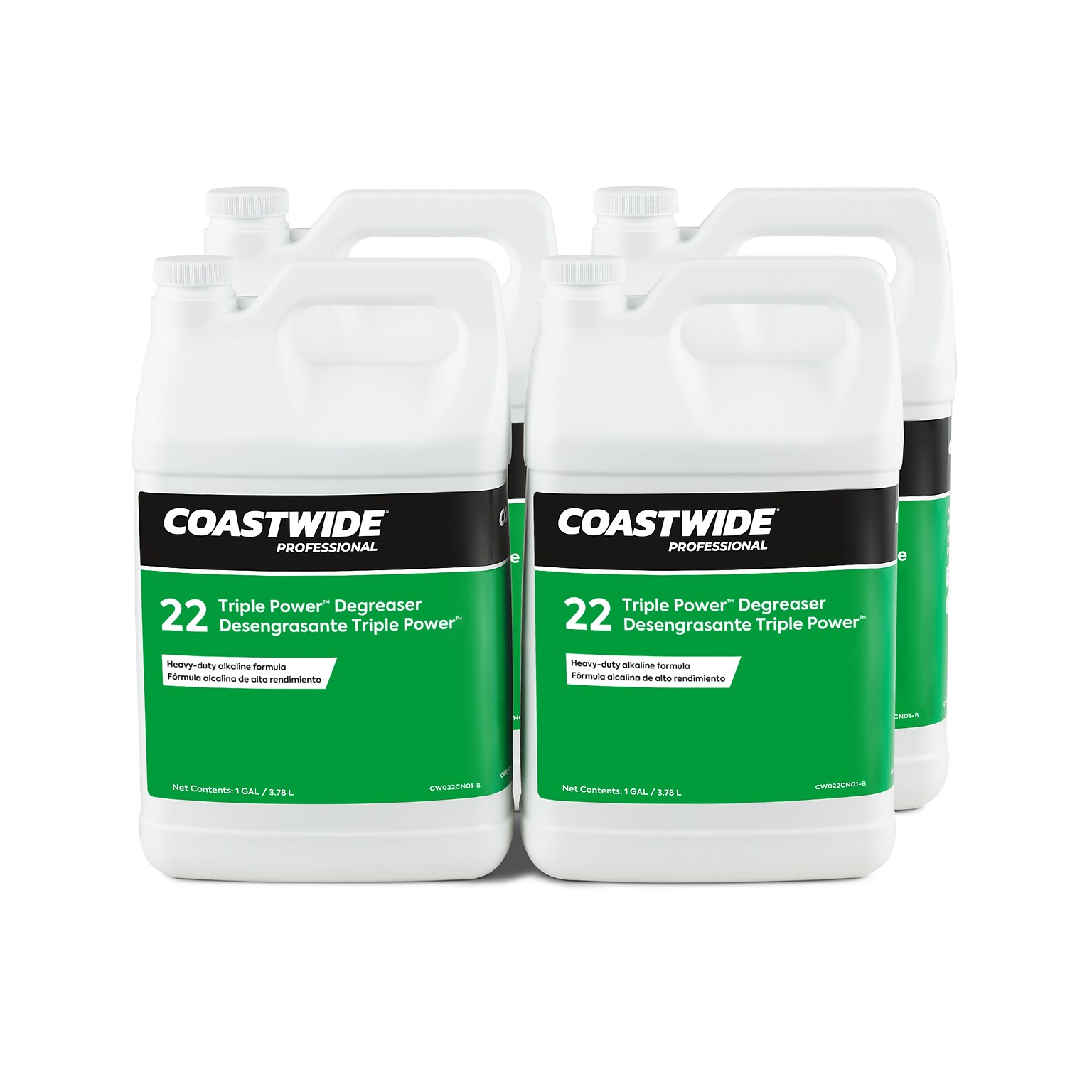 Coastwide Professional Degreaser Triple Power, 3.78L, 4/Carton (CW391001-A)