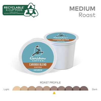 Caribou Blend Coffee Keurig® K-Cup® Pods, Medium Roast, 44/Box (357453)