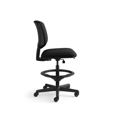 HON Volt Fabric Computer and Desk Stool, Black (HON5705GA10T)