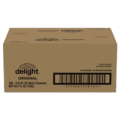 International Delight Singles Original Liquid Creamer, 0.30 oz., 180/Carton (209767)