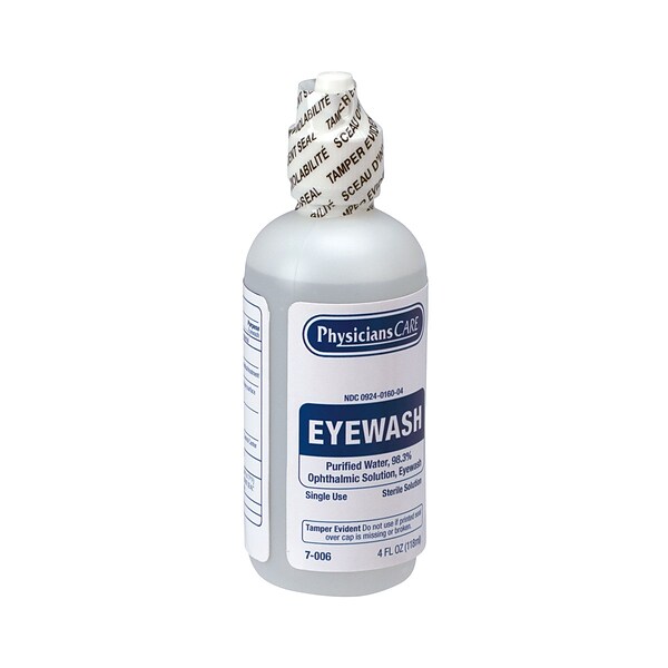 First Aid Only® PhysiciansCare® SmartCompliance® Refill Eyewash, 4 oz. (FAE-7016)