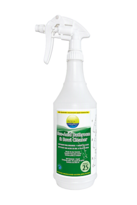 Aqua ChemPacs Non-Acid Bath & Bowl Cleaner 32 oz. Spray Bottle with Trigger, White/Green (9320259))