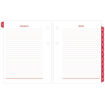 2026 AT-A-GLANCE 3.75" x 3" Daily Calendar Refill Pages, White/Black (E919-50-26)