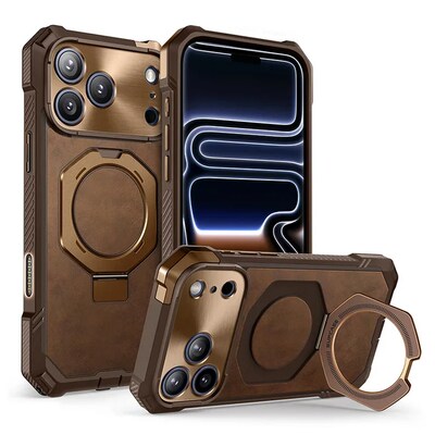 SUPCASE Unicorn Beetle Grip MagSafe Case for iPhone 17 Max, Shock Absorbing, Brown (SUP-iPhone2025Max-UBGrip-Brown)