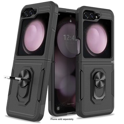 SaharaCase Raider Series Phone Case for Samsung Galaxy Z Flip7 FE, Shock Absorbing, Scorpion Black (CP00873)